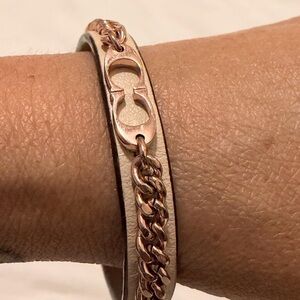 Coach Elegant Rose Gold Chain Bracelet